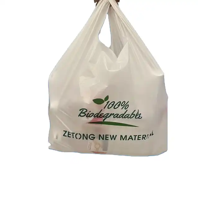 Biodegradable carry bag with printed branding