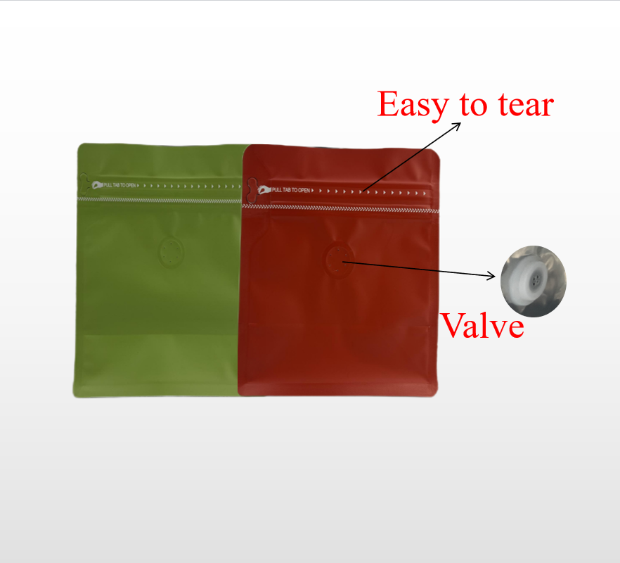 250g 1kg Coffee Bags Coffee Tea Bag Stand up Zip Lock Pouch for Coffee Packaging Bag