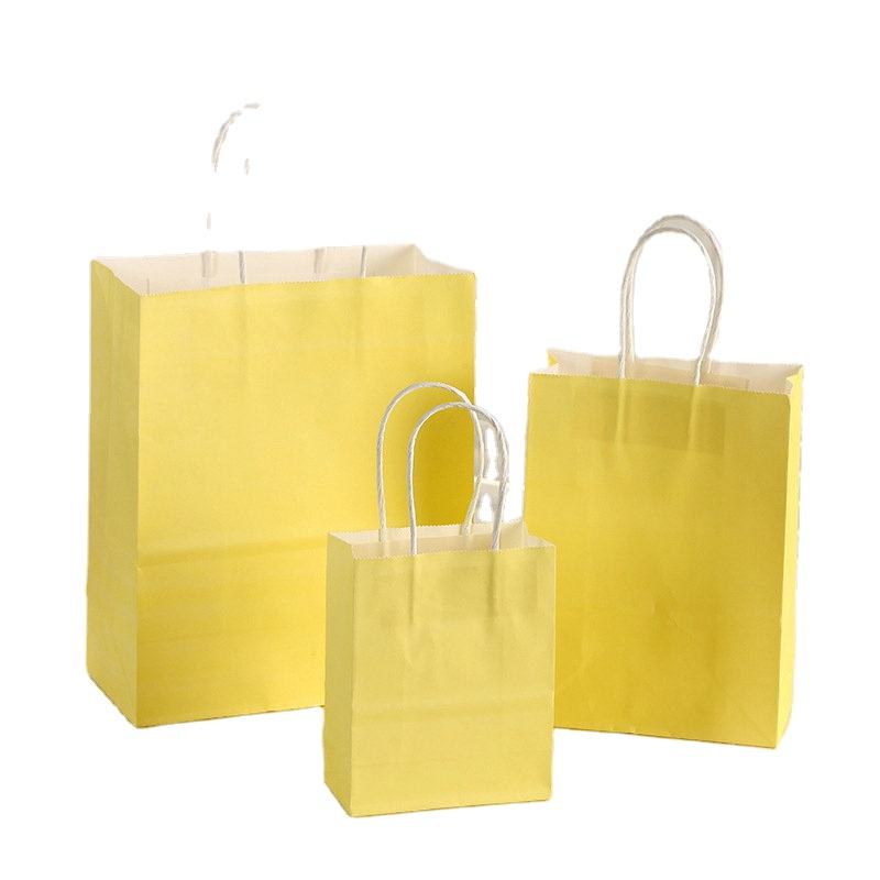 Best Quality Paper Bag Kraft Gift Packaging Bag With Logo Print Brown Kraft Paper Shopping Bags