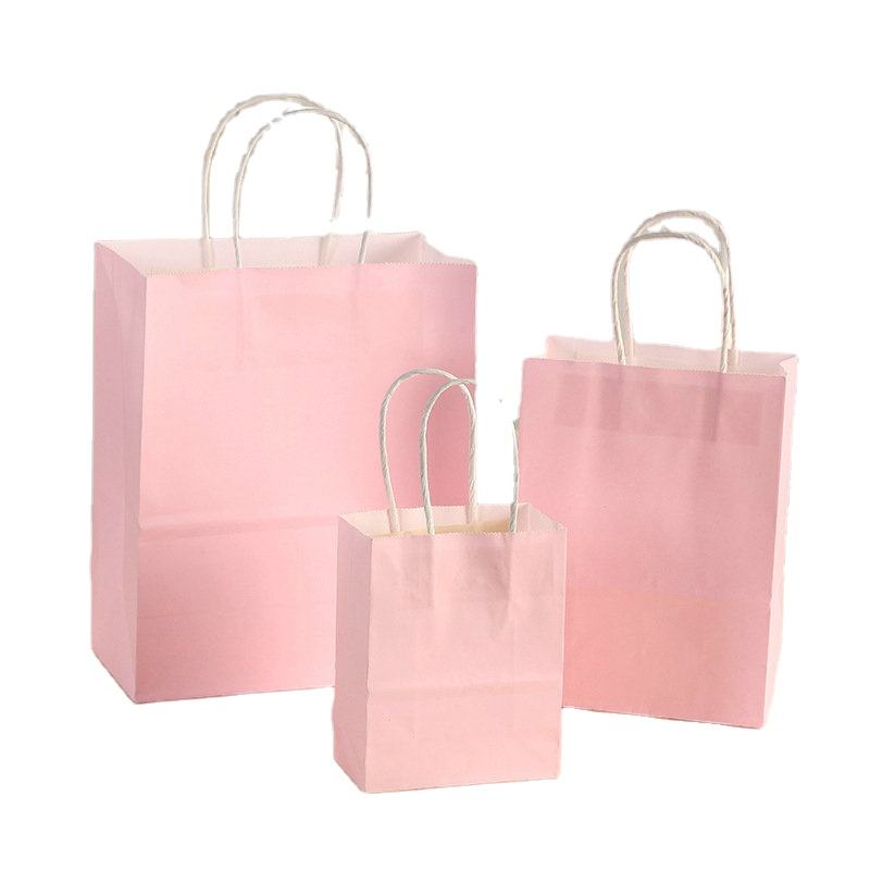 Best Quality Paper Bag Kraft Gift Packaging Bag With Logo Print Brown Kraft Paper Shopping Bags