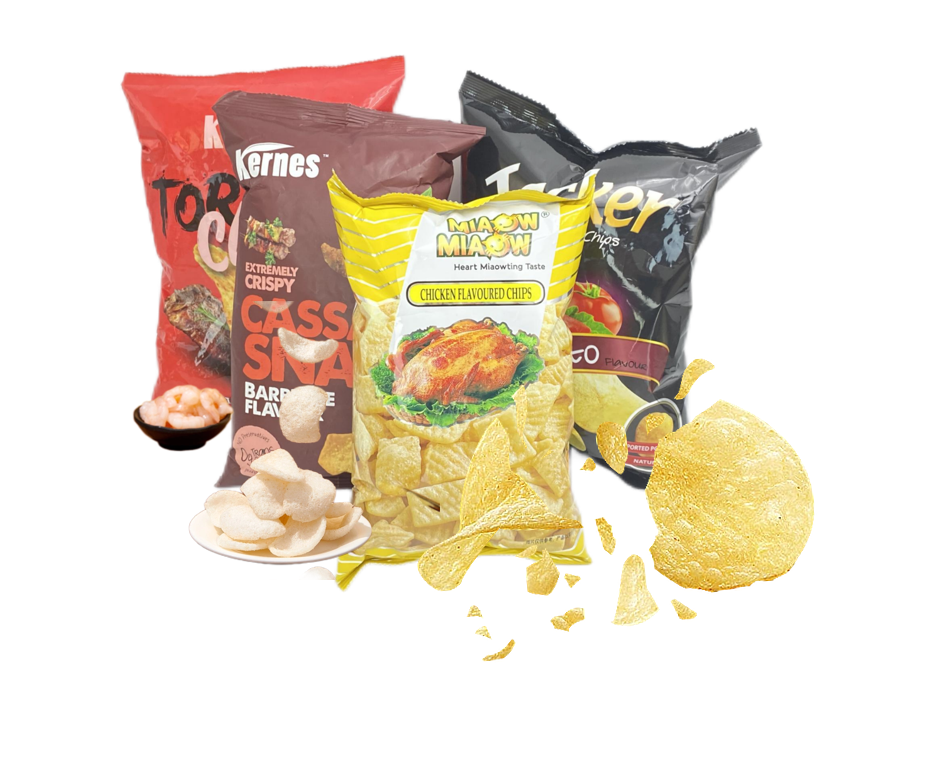 Plantain Chips Packaging Bag Plastic Potato Chips Bag Laminated Potato Chip Pouch