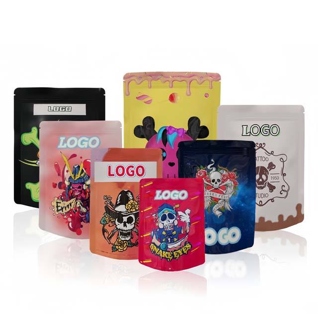 Factory Custom New 3.5g 7g 14g 28g 1Pound 1lb 1g Mylar Bags