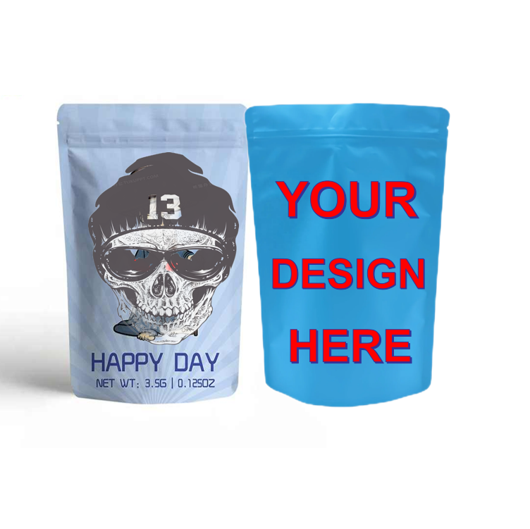 Factory Custom New 3.5g 7g 14g 28g 1Pound 1lb 1g Mylar Bags
