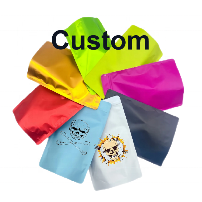 Factory Custom New 3.5g 7g 14g 28g 1Pound 1lb 1g Mylar Bags