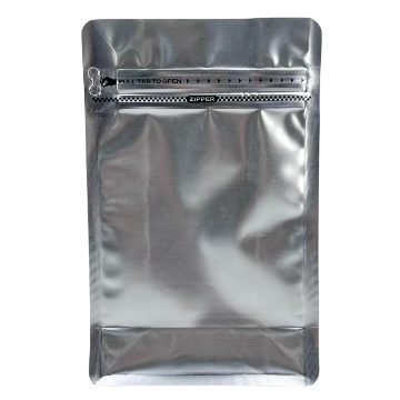 12oz 125g 250g 500g 1kg Custom Aluminum Foil Flat Bottom Stand up Pouch Print Coffee Bags With Valve Tin Tie and Zipper