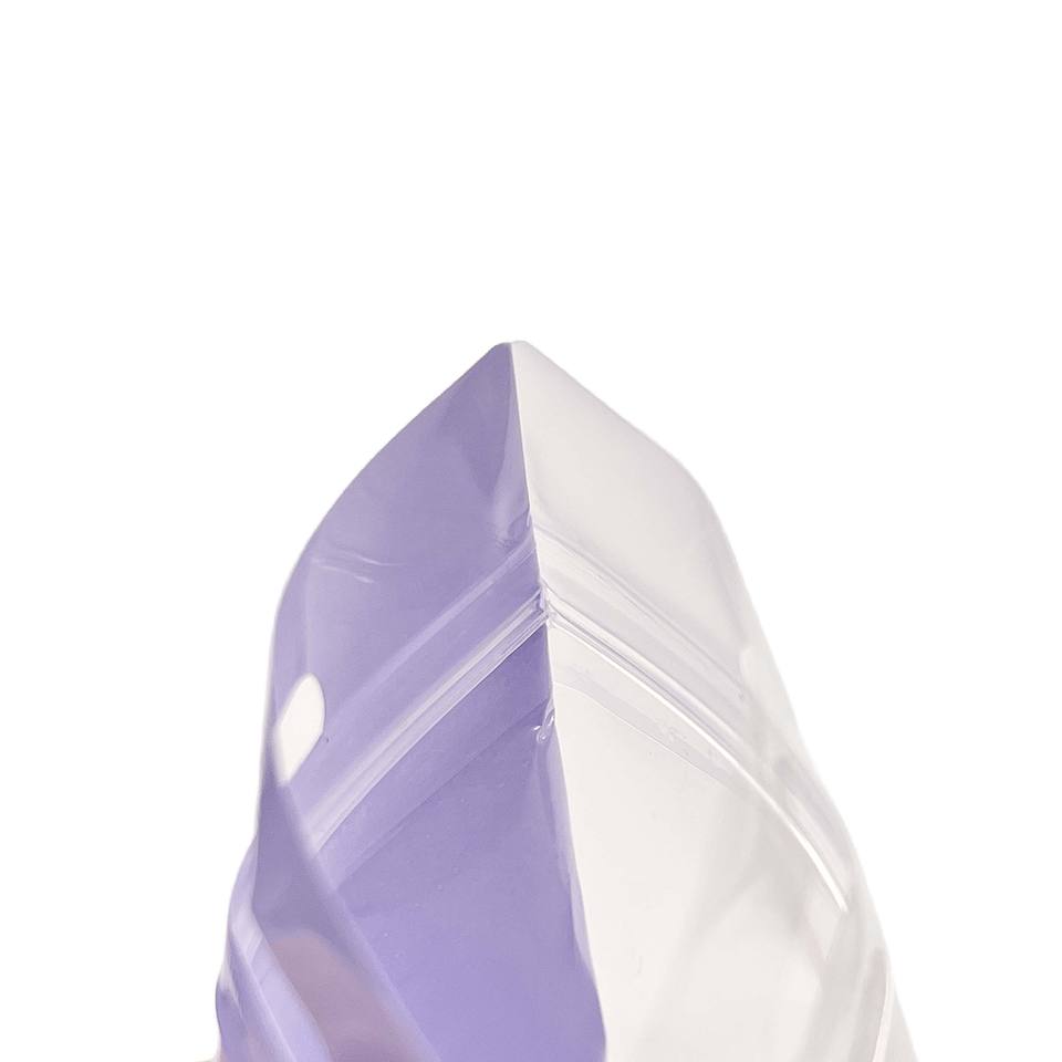 Custom Three Side Seal Macarons Color Jewelry Brush Plastic Bag Storage Transparent Holographic Sealed Packaging Ziplock Bags