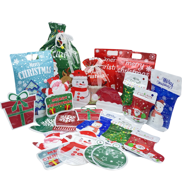 Wholesale Gift Christmas Tree Decoration Supplies-old Bags Special Christmas Socks Shaped Bag Christmas Bags Sacks