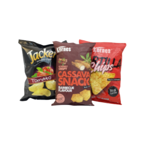 Laminated Custom Back Heat Sealing Plastic Bags Food Popcorn Casava Potato Chips Packaging Bag for Snack