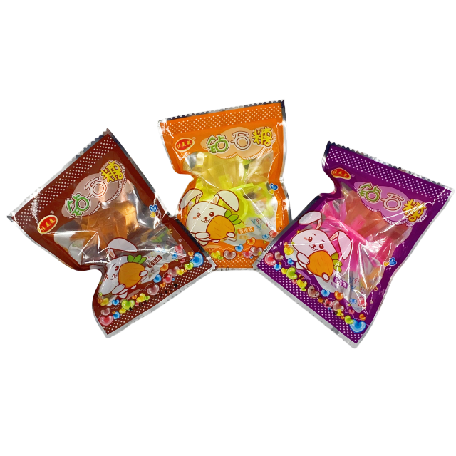 Custom Food Grade Plastic Heat 3 Sides Back Seal Lollipop Sweet Wrapper Candy Packaging Bags With Logo