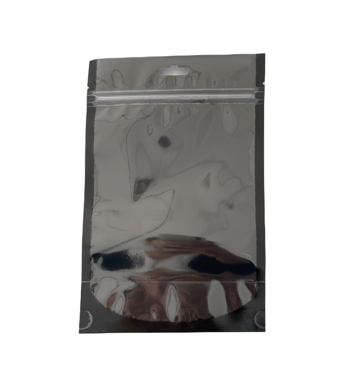 Custom Printed Logo Design One-Side Transparent Glossy Plastic Ziplock Package Cell Phone Case Bag