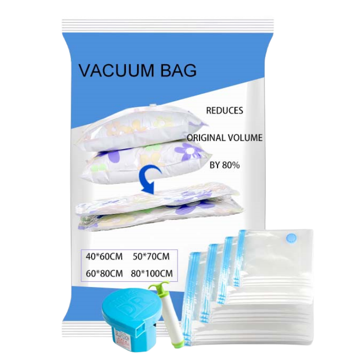 Storage Custom Home Clothing Travel Luggage Space Saver Vaccum Sealing Bags Vacuum Compressed Bags for Clothes