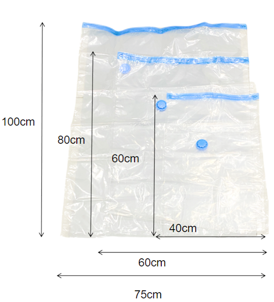 Storage Custom Home Clothing Travel Luggage Space Saver Vaccum Sealing Bags Vacuum Compressed Bags for Clothes
