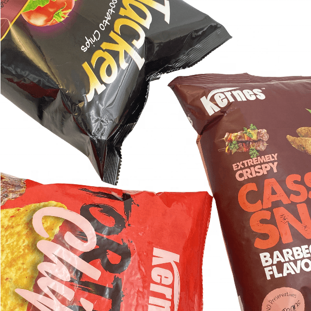 Aluminum Foil Empty Chip Potato Plastic Heat Seal Food Plastic Snack Packaging Custom Printed Mylar Potato Chips Bags