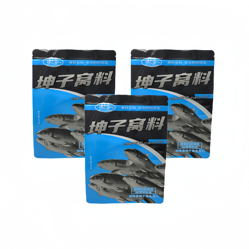 Ziplock Zipper Soft Plastic Food Lure Soft Lures Worm Food Fish 3 Side Seal Custom Bait Bags Hook Fishing Lure Packaging Bag
