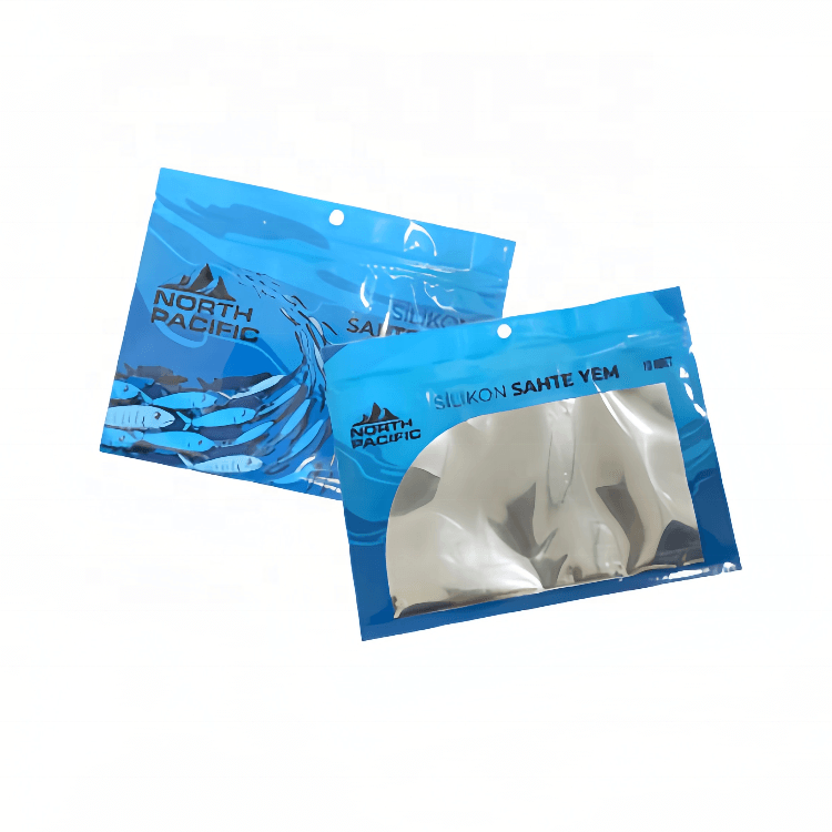 Ziplock Zipper Soft Plastic Food Lure Soft Lures Worm Food Fish 3 Side Seal Custom Bait Bags Hook Fishing Lure Packaging Bag
