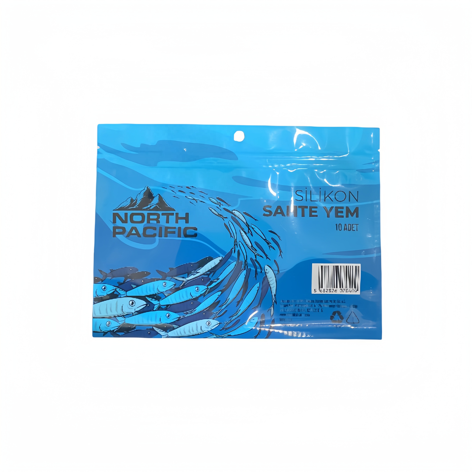 Ziplock Zipper Soft Plastic Food Lure Soft Lures Worm Food Fish 3 Side Seal Custom Bait Bags Hook Fishing Lure Packaging Bag