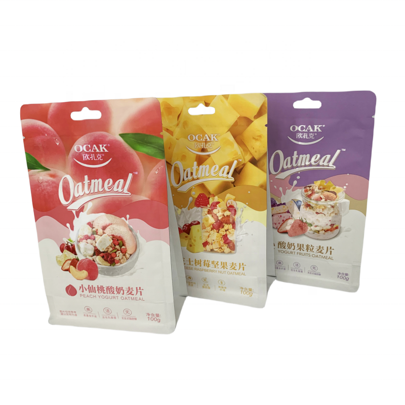 Wholesale Customization Reusable Ziplock Snacks Nuts Bags Flat Bottom Chocolate Beans Food Packaging Pouches