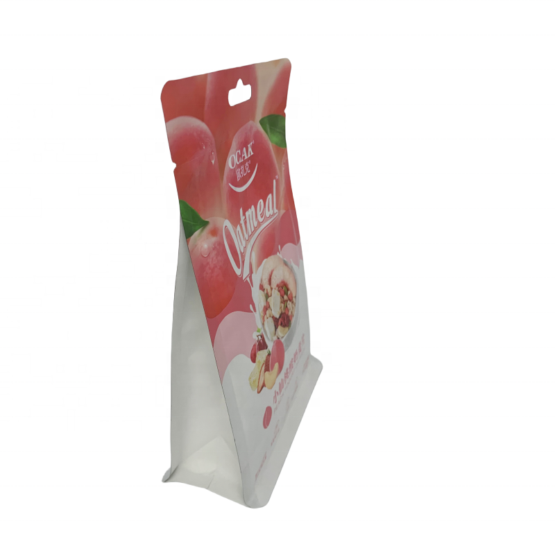 Wholesale Customization Reusable Ziplock Snacks Nuts Bags Flat Bottom Chocolate Beans Food Packaging Pouches