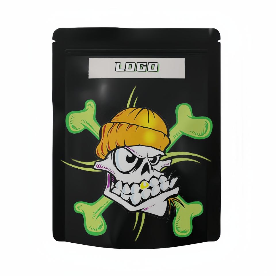 Custom Printed Laminated Plastic Pouch 1g 3.5 g 7g Ziplock Packaging Gummy Zipper Stand up Smell Proof Mylar Bags