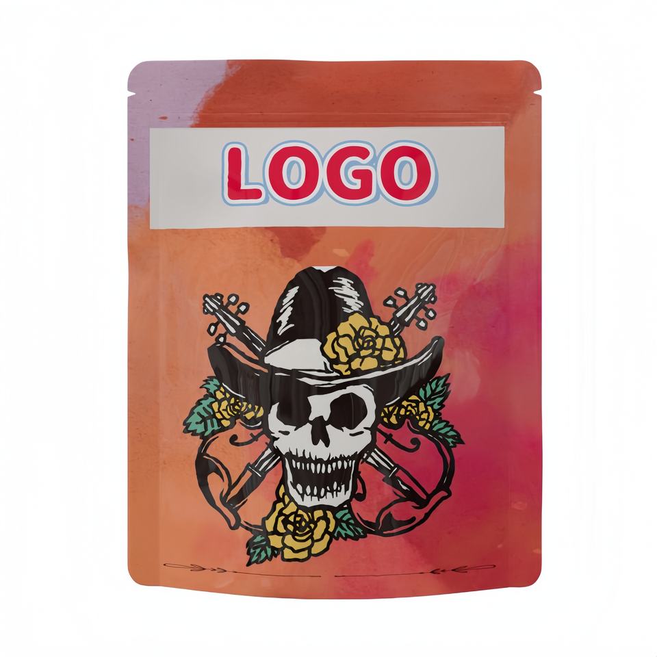 Custom Printed Laminated Plastic Pouch 1g 3.5 g 7g Ziplock Packaging Gummy Zipper Stand up Smell Proof Mylar Bags
