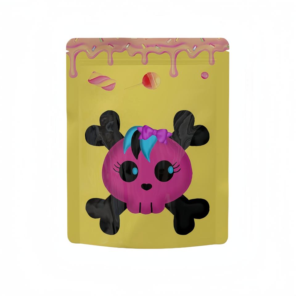 Custom Printed Laminated Plastic Pouch 1g 3.5 g 7g Ziplock Packaging Gummy Zipper Stand up Smell Proof Mylar Bags